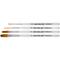 Silver Brush Limited Ultra Mini® White handles Lettering Brushes, 4ct